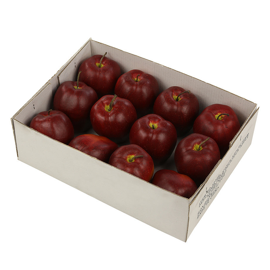 12 Replica fake apples red 