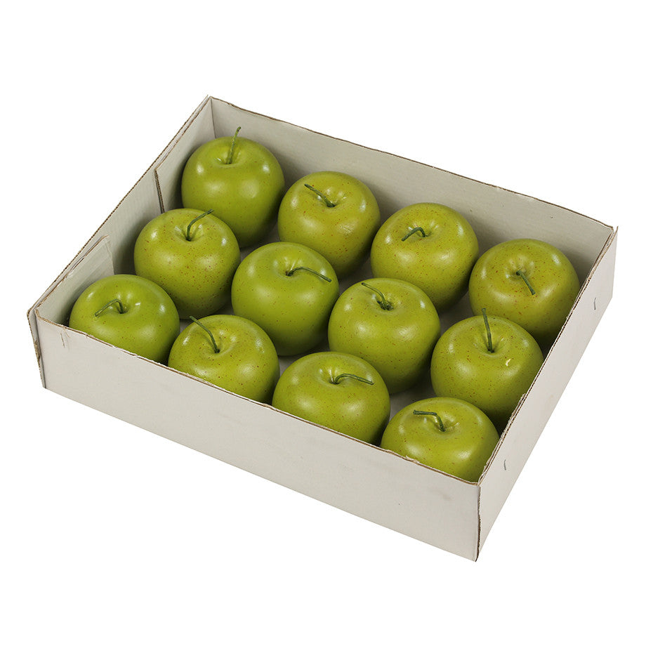 12 Replica fake apples green 