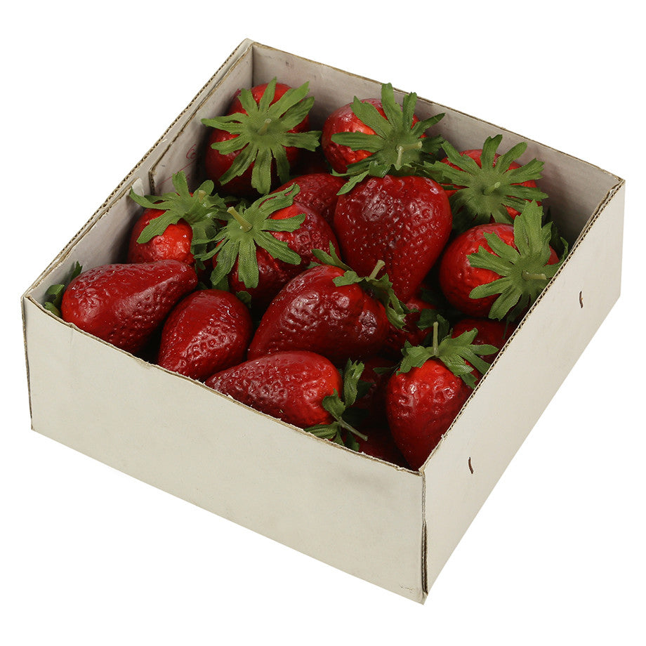 24 replica fake strawberries 